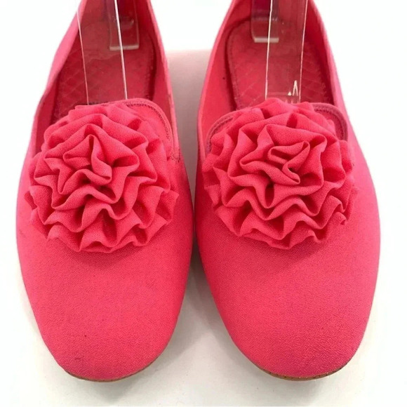 Daniel Green comfy house shoes 5 pink 60s vintage Barbiecore smoking slippers - Picture 2 of 14